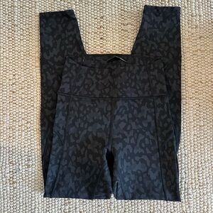 lululemon athletica Black Patterned Leggings